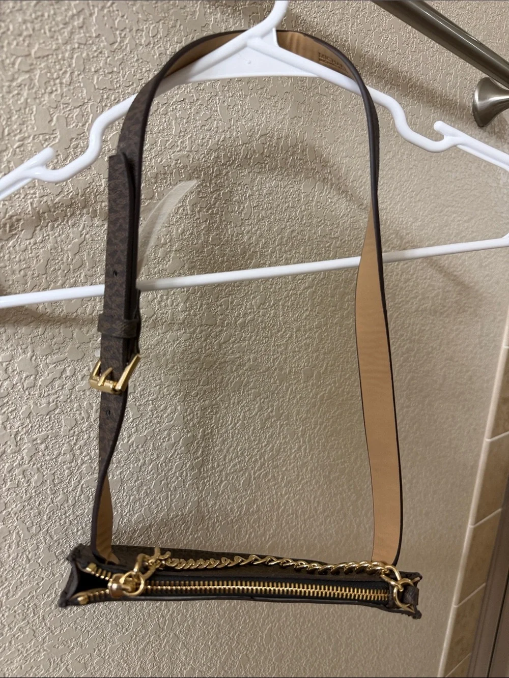 Michael Kors Brown and Black Signature Crossbody Bag